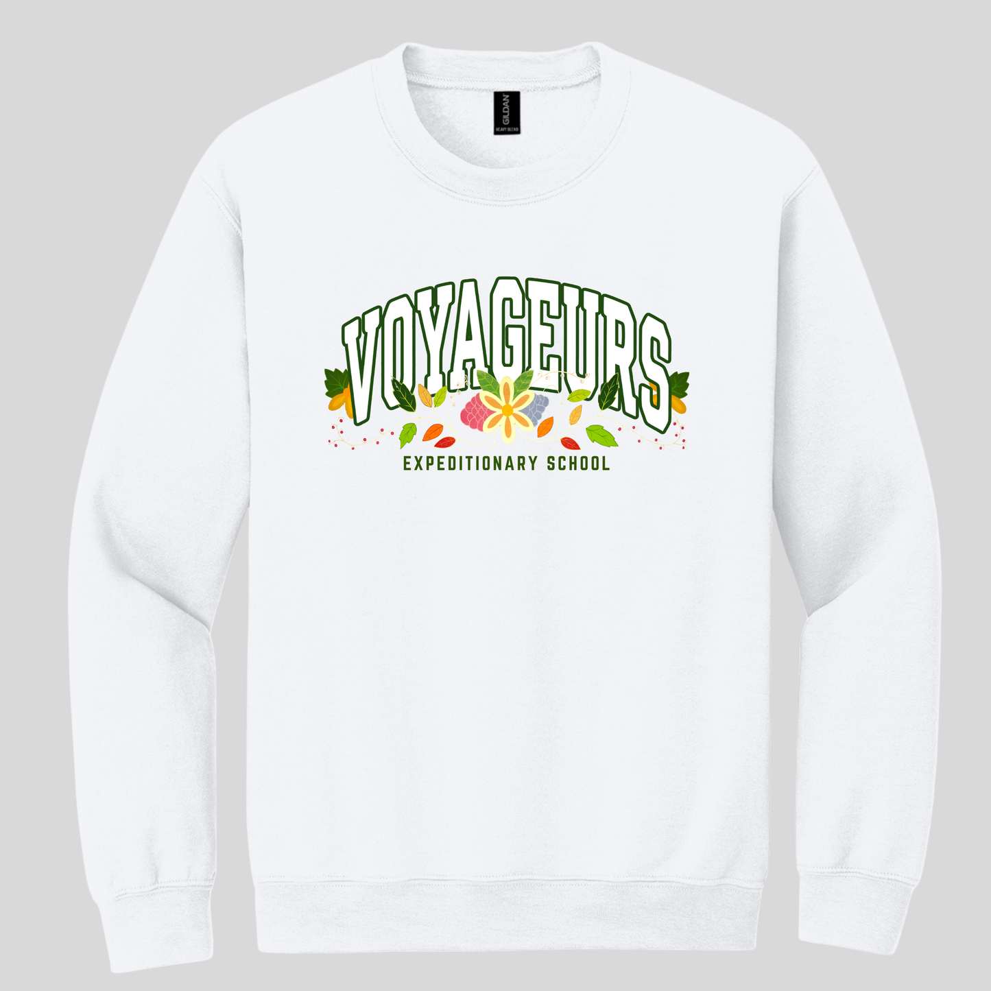 Gildan Heavy Cotton Crewneck - WHITE (VOY 2)