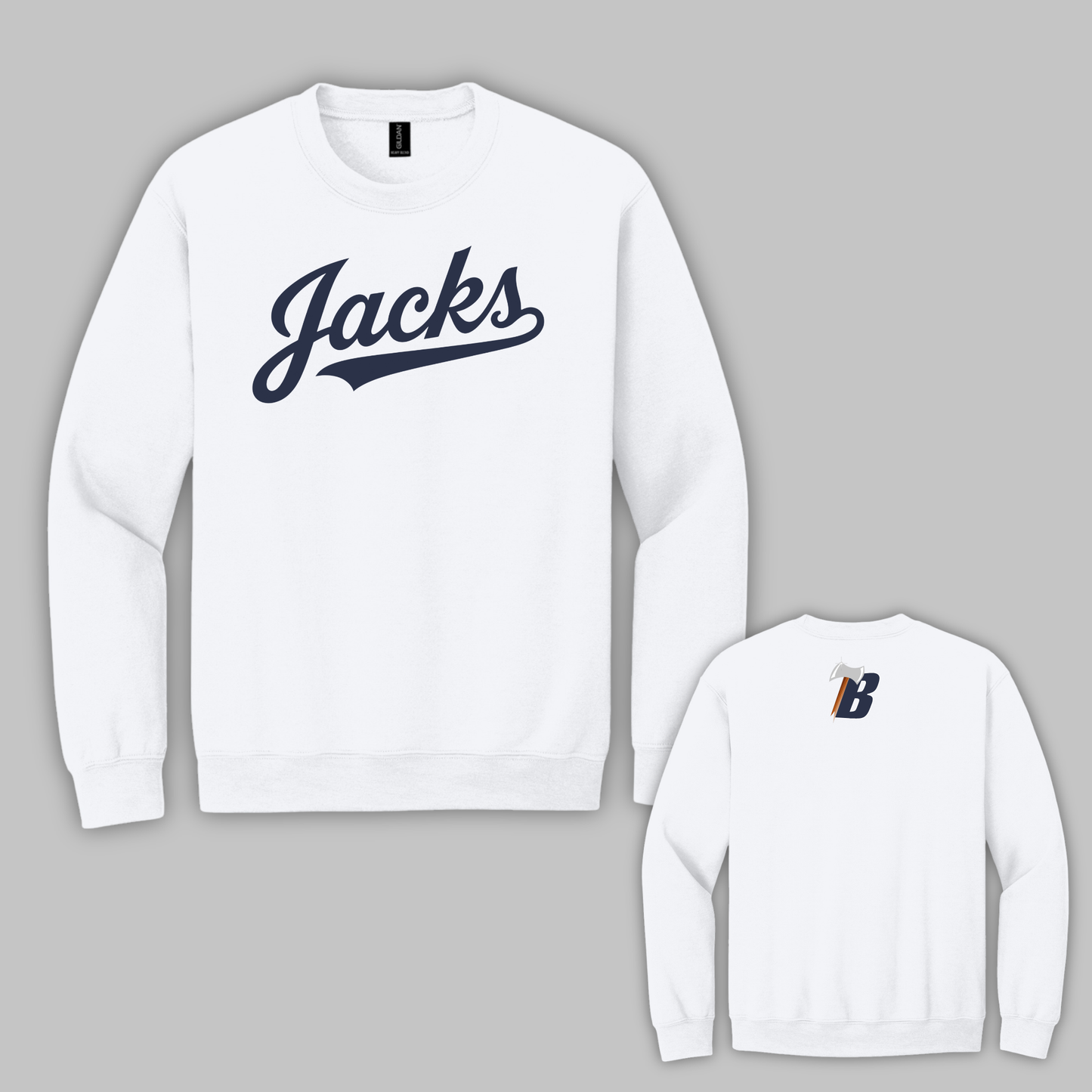 Gildan Heavy Cotton Crewneck - WHITE (BF 5)