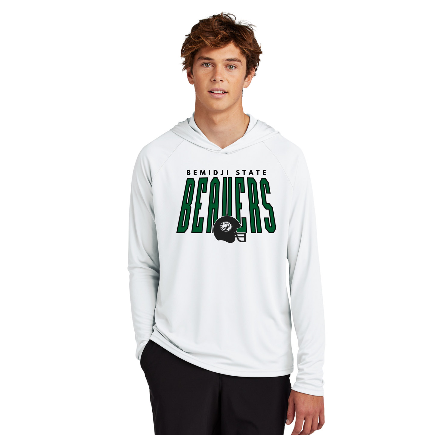 PC380H Port & Co™ Performance Pullover Hooded Tee (WHITE-2)