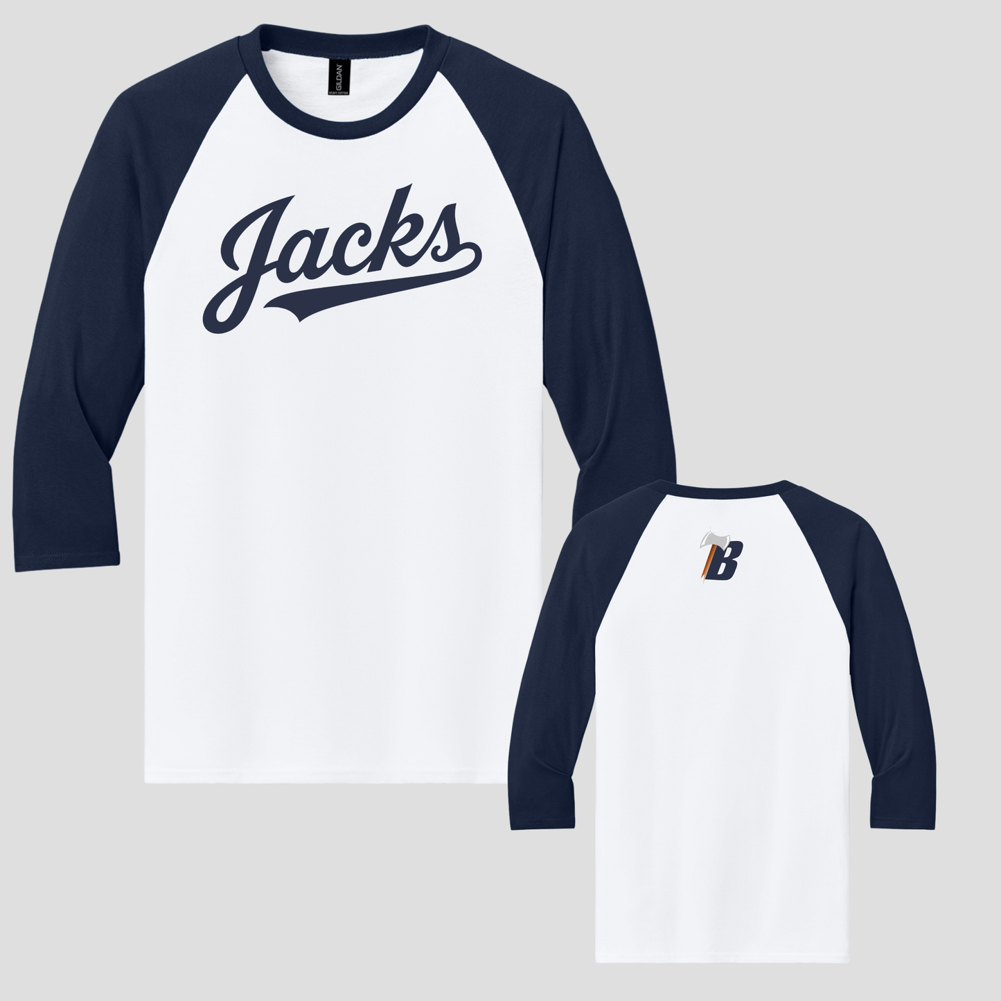 Gildan® Heavy Cotton™ 3/4-Sleeve Raglan T-Shirt - 5700 - (BF 5)