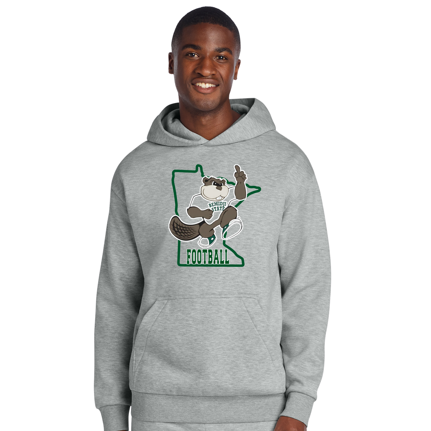 DT6150 District® V.I.T.™ Heavyweight Fleece Hoodie - Light Heather Grey 6