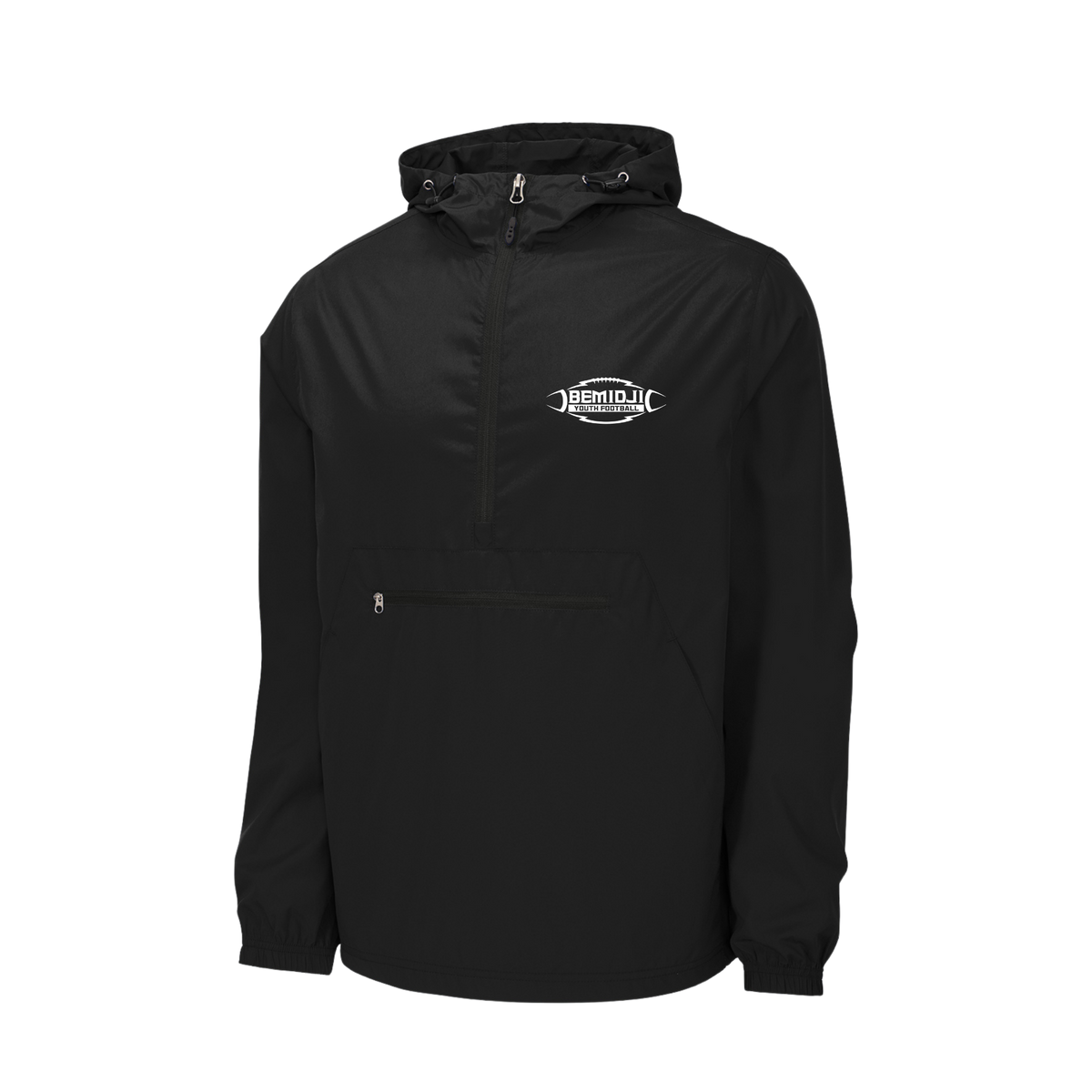 JST66 Sport-Tek® Packable Anorak - Black 1