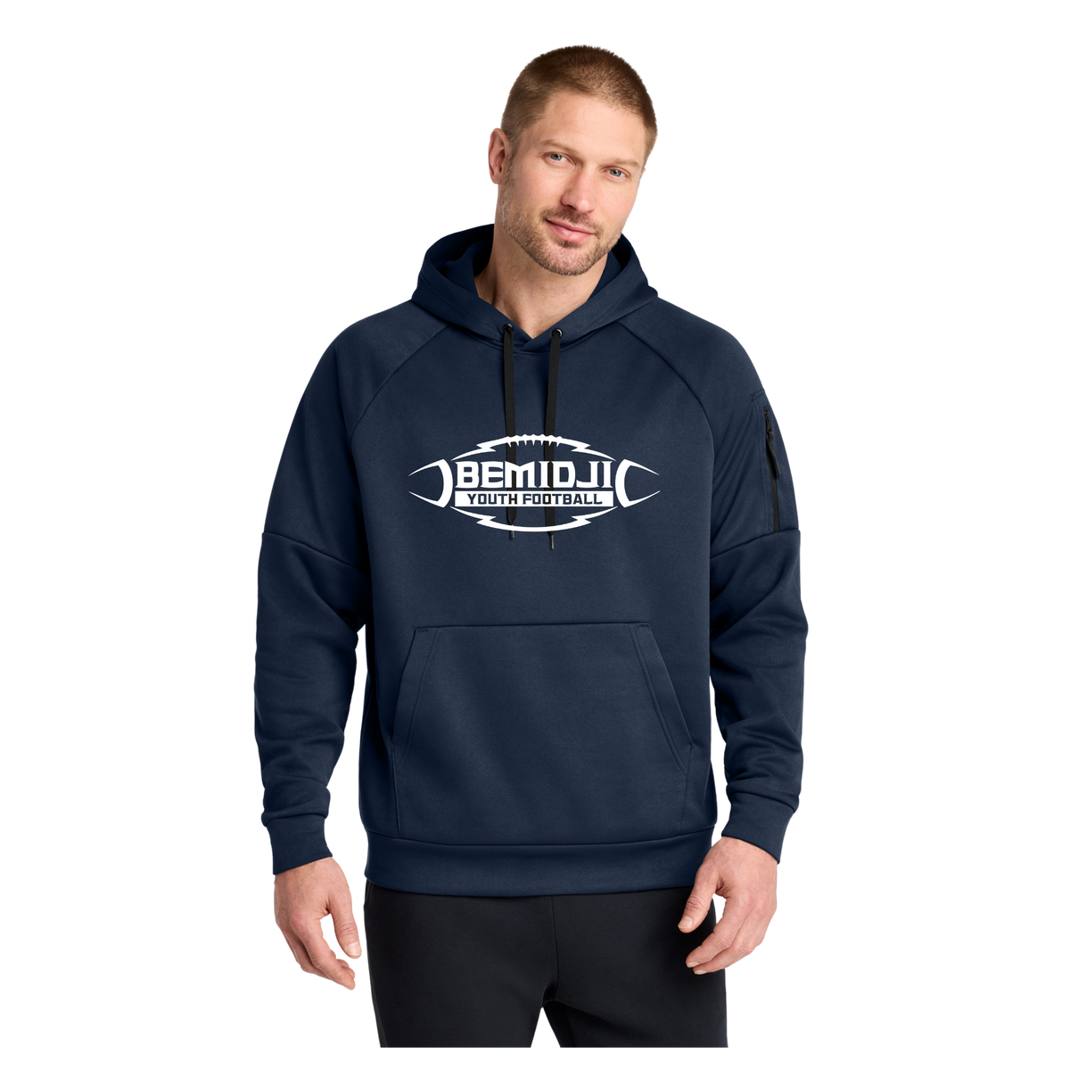 NKFD9735 Nike Therma-FIT Pocket Pullover Fleece Hoodie - Navy 1