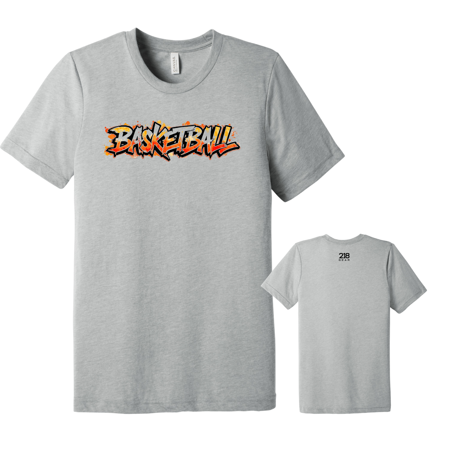 Triblend Basketball Tee - Athletic Grey (Basketball 5)