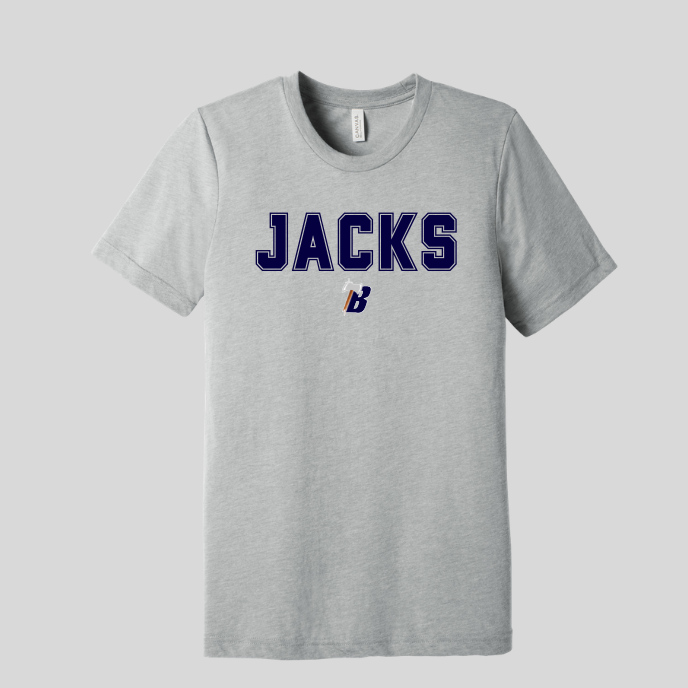 **CLEARANCE ITEMS ** BELLA+CANVAS® Unisex Triblend Short Sleeve Tee - BC3413 - ATHLETIC GREY (BEMIDJI LUMBERJACKS 16)