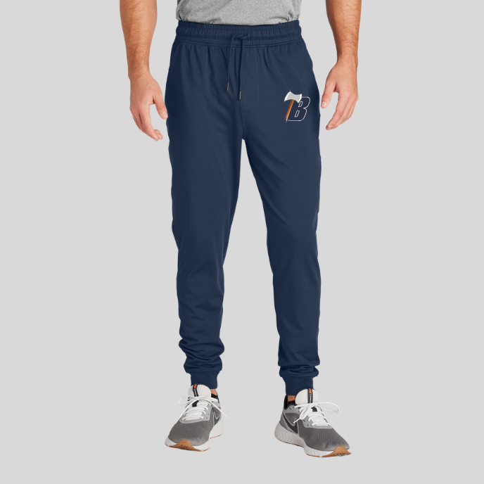 **CLEARANCE ITEM** PST858 Sport-Tek® Sport-Wick® Stretch Jogger - NAVY (BEMIDJI LUMBERJACK 23-B)