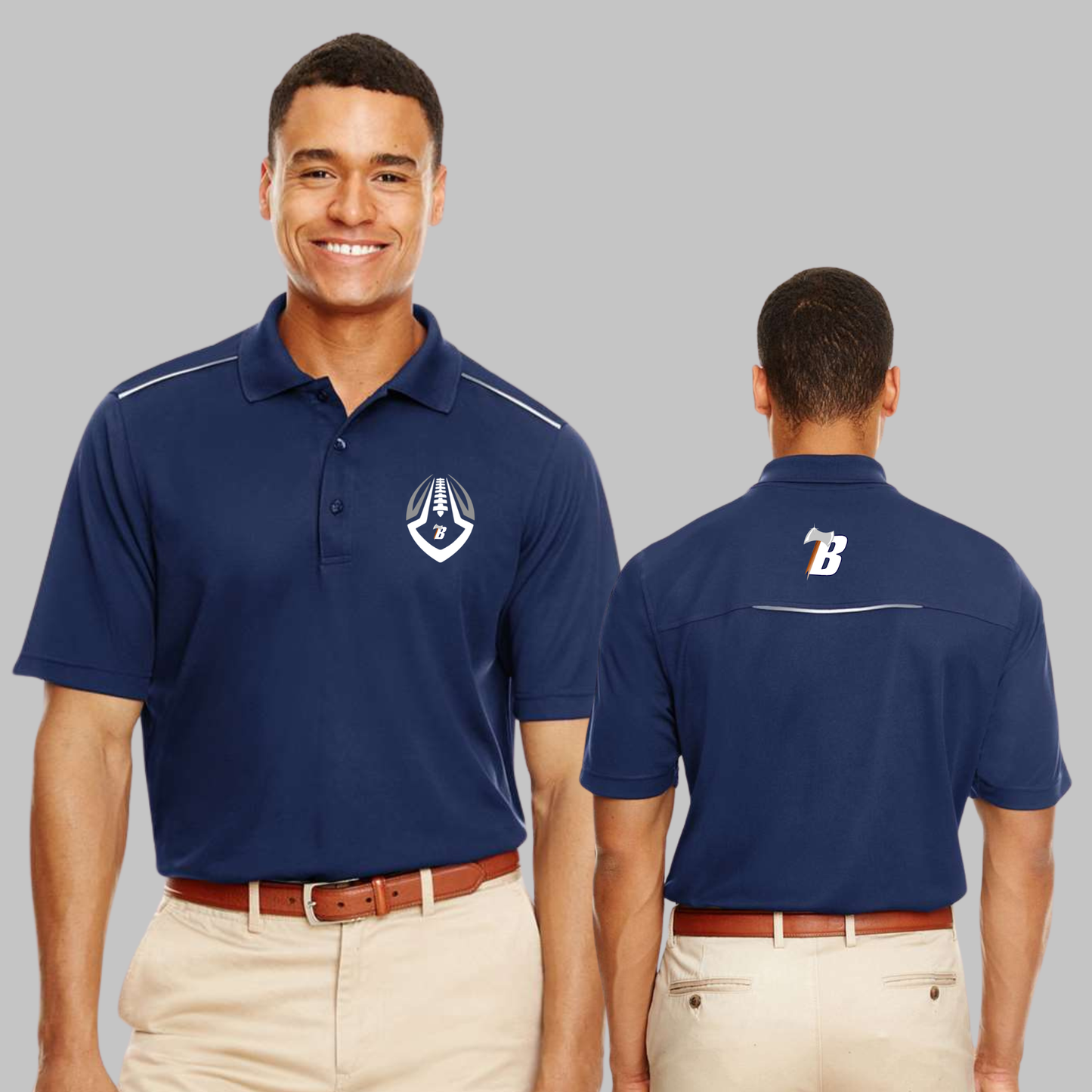 Men's Radiant Performance Polo with Reflective Piping - 88181R (FBcoach)