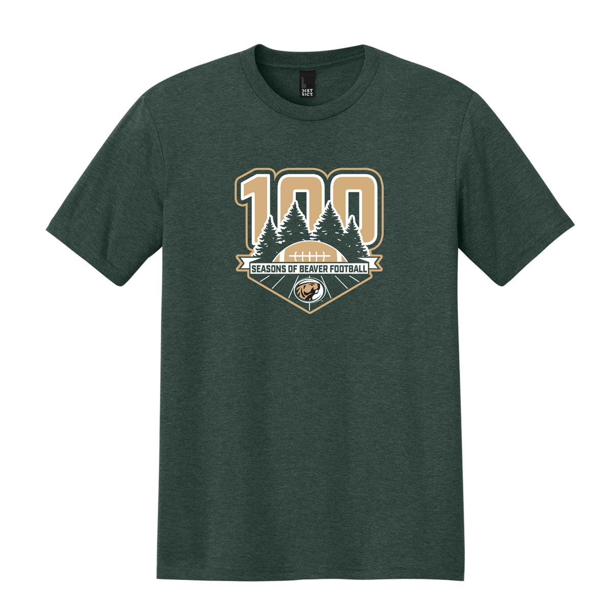 DM130 Sale District® Perfect Tri® Tee - Heather Forest Green (BSU CENTURY 1.5)