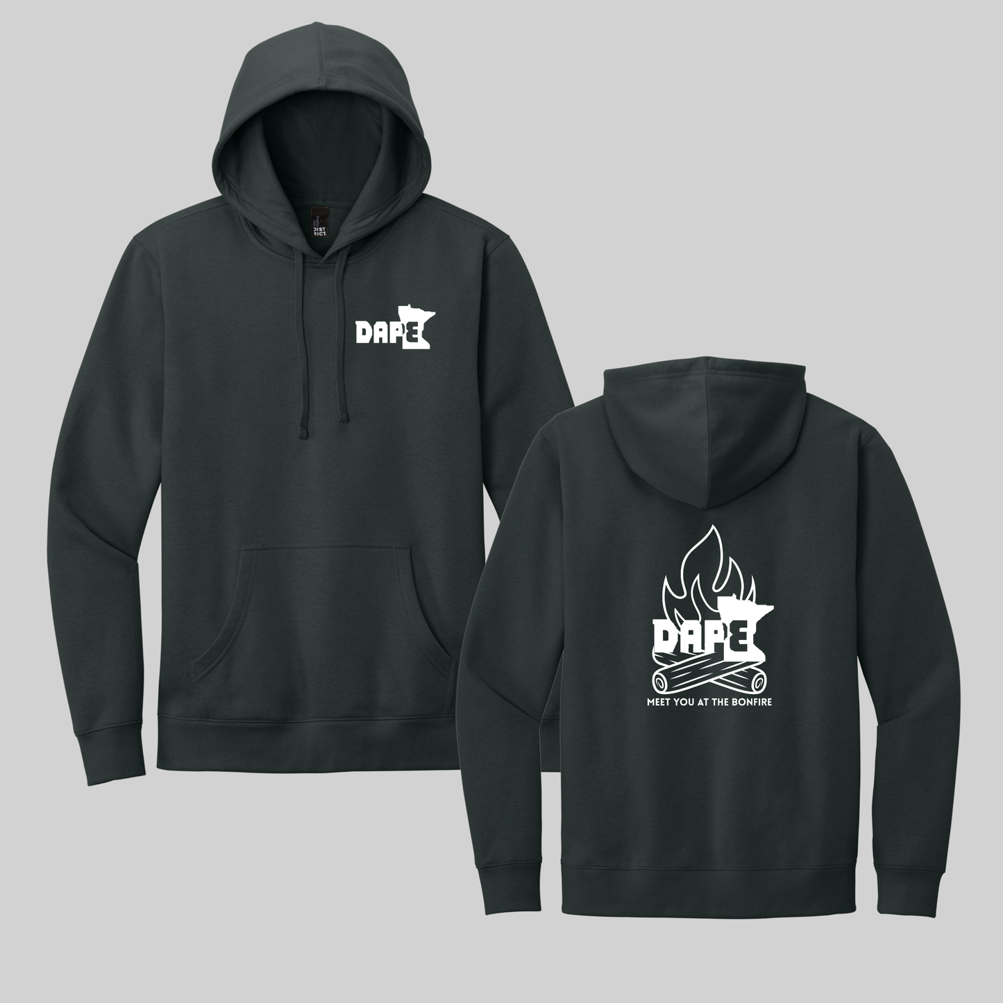 District® V.I.T.™ Fleece Hoodie - DT6100 (CHARCOAL) - DAPE 2