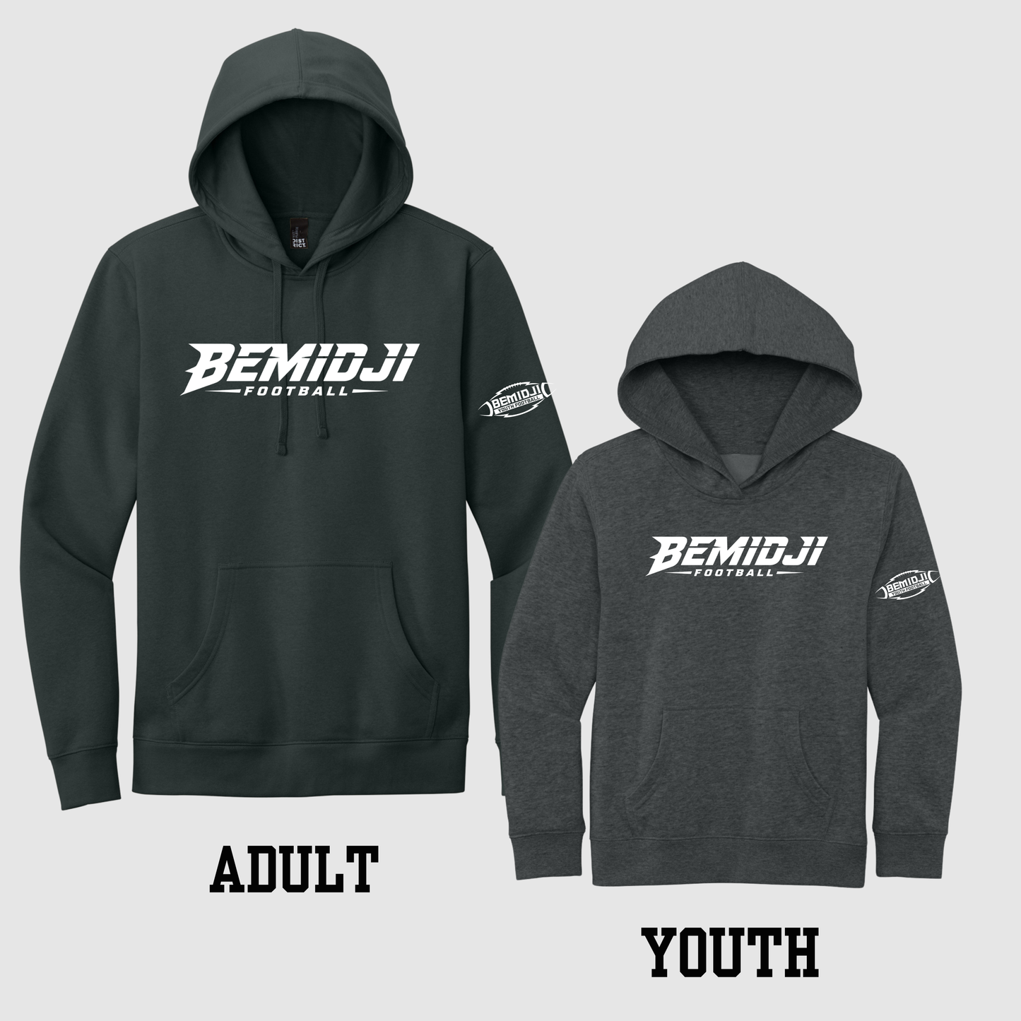District® V.I.T.™ Fleece Hoodie - (CHARCOAL) - BYF2026