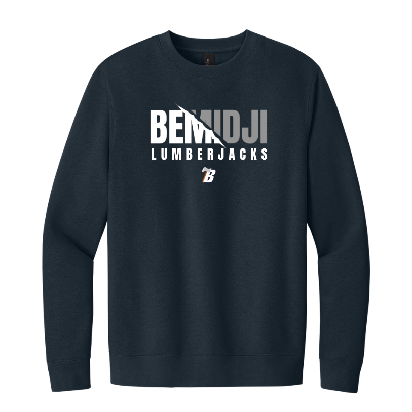 District® V.I.T.™ Fleece Crew - NEW NAVY (BEMIDJI LUMBERJACKS 12)