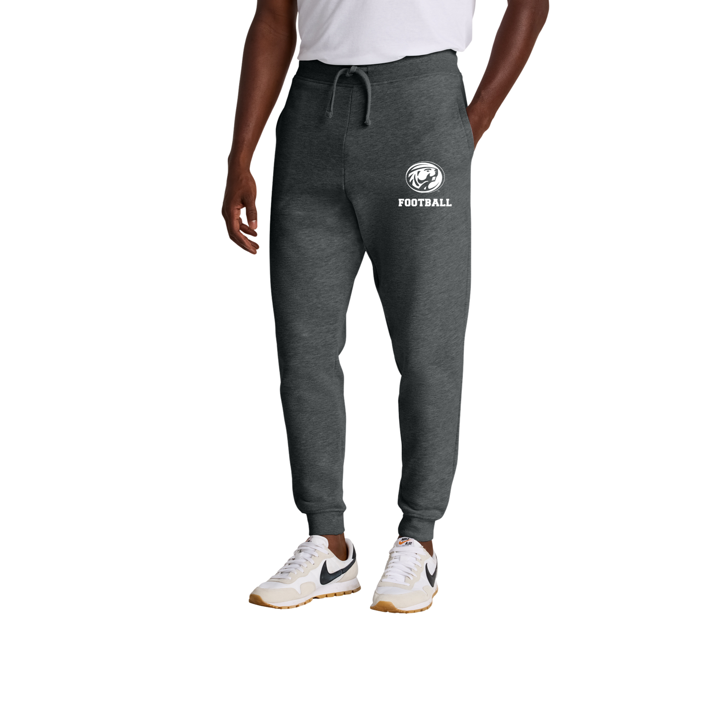 DT6107 District® V.I.T.™ Fleece Jogger - HEATHERED CHARCOAL 1B