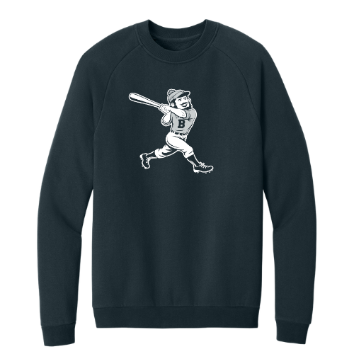 District® Cloud Fleece Crew Baseball - DT7804 - NEW NAVY (BEMIDJI LUMBERJACKS 18)