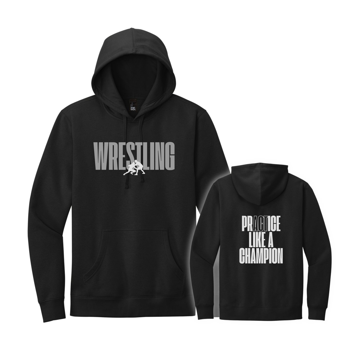 District Hoodie - Black (NYWA Wrestling)