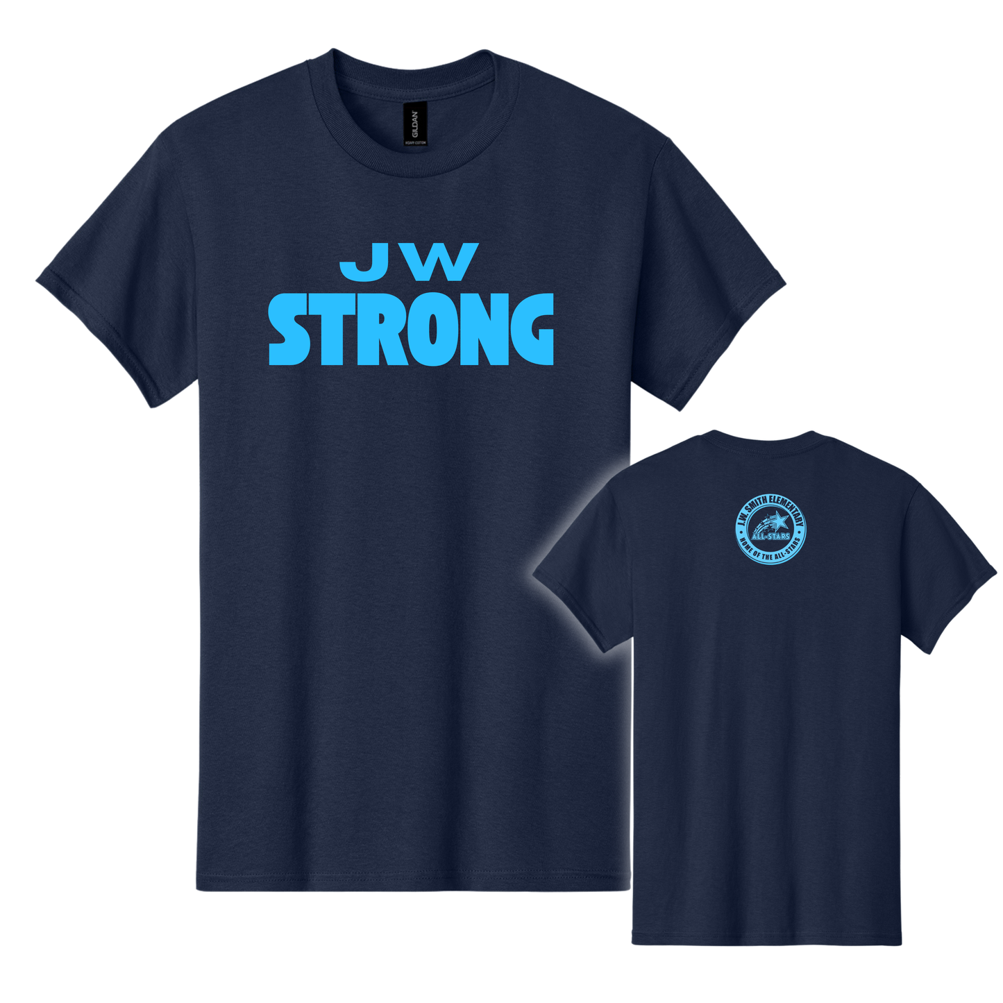 Gildan Heavy Cotton T-Shirt - NAVY (JW Smith)