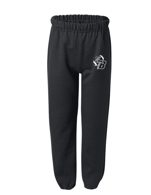 Youth Sweatpants Heavy Cotton - BLACK (BYF)