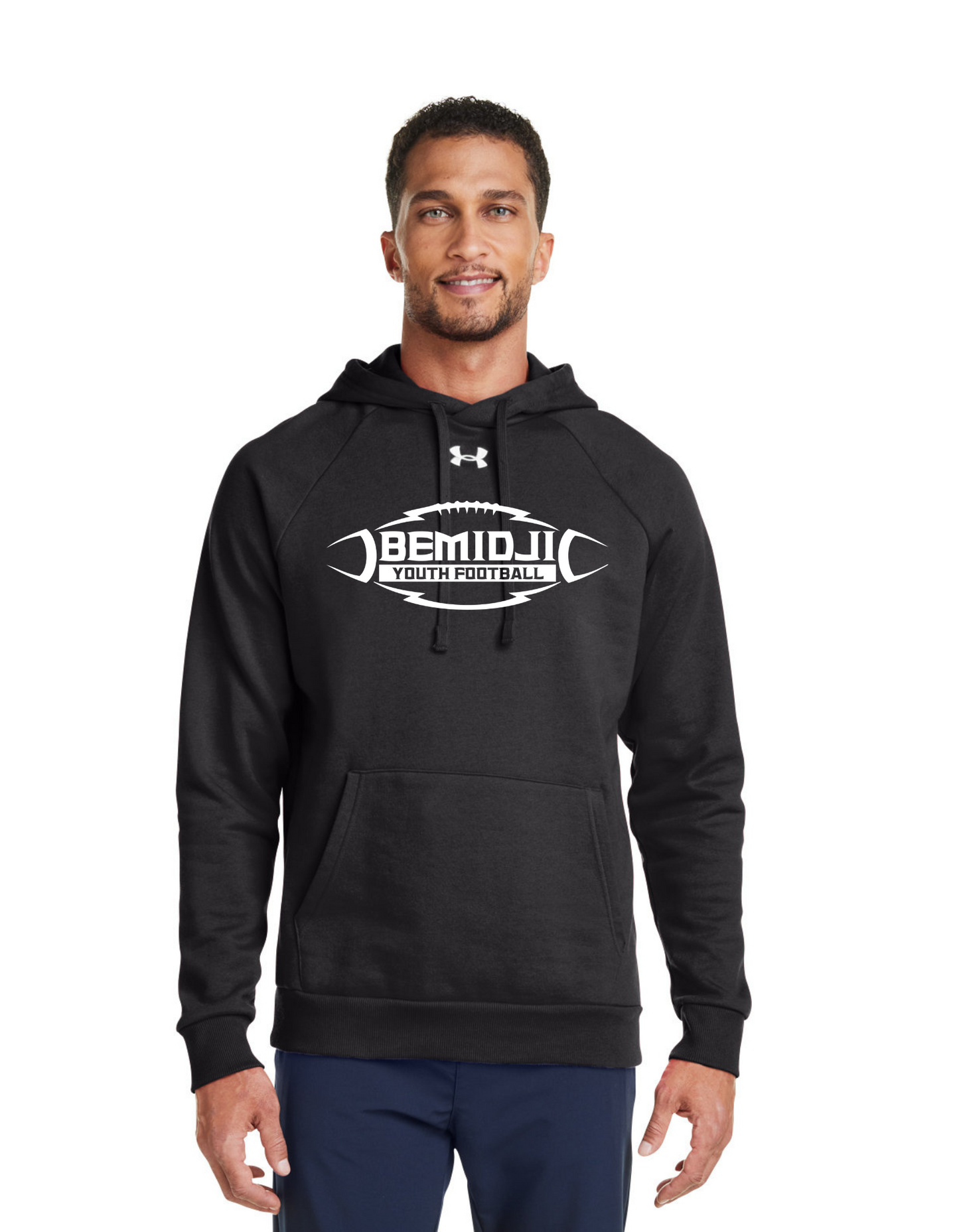 Men's Under Armour Hooded Sweatshirt BLACK (BYF)