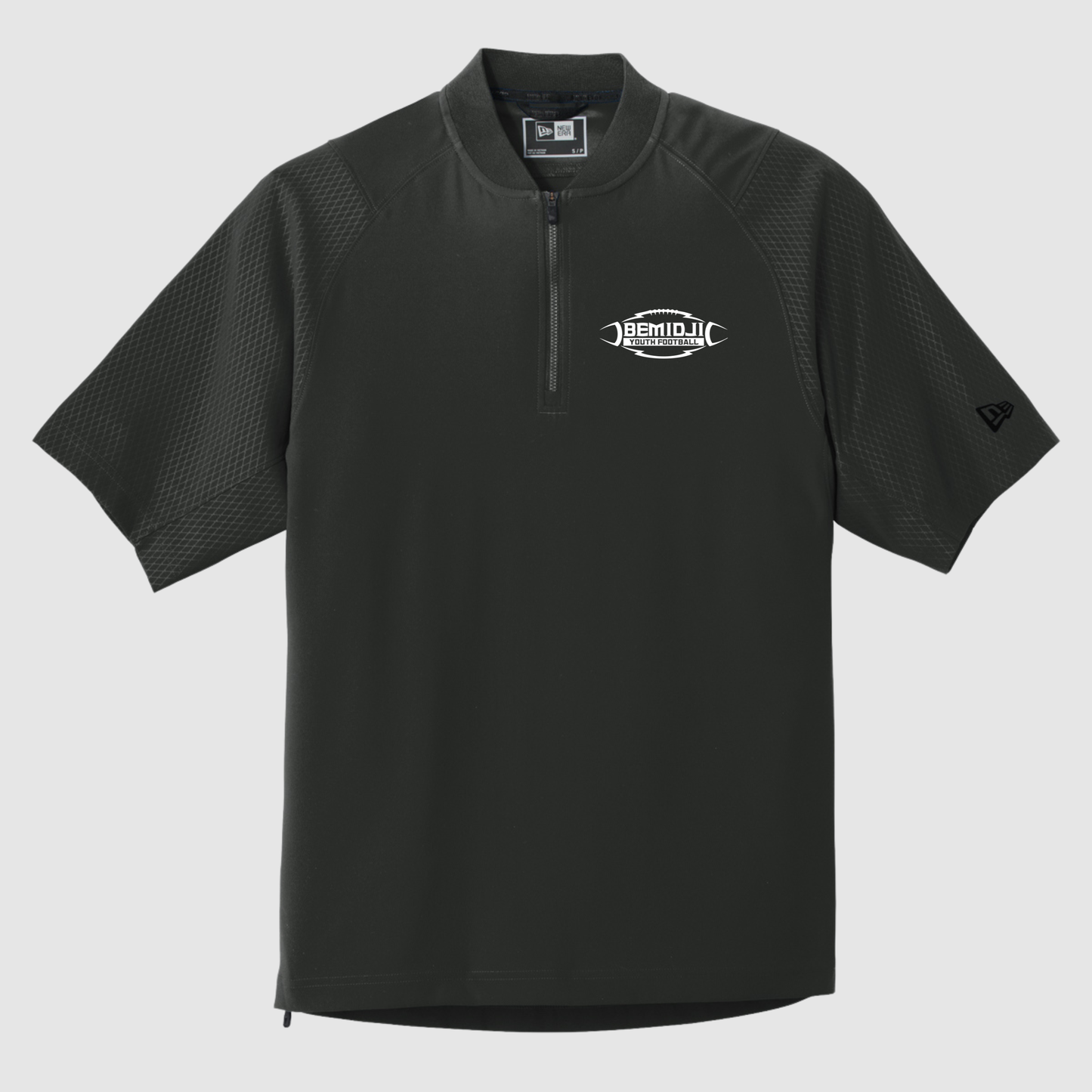 New Era® Cage Short Sleeve 1/4-Zip Jacket (BLACK) BYF2026