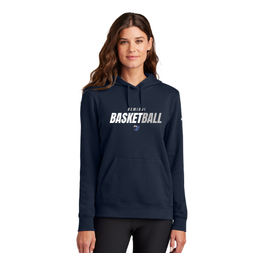 Nike Women's Club Fleece Sleeve Swoosh Pullover Hoodie (BHS Basketball)
