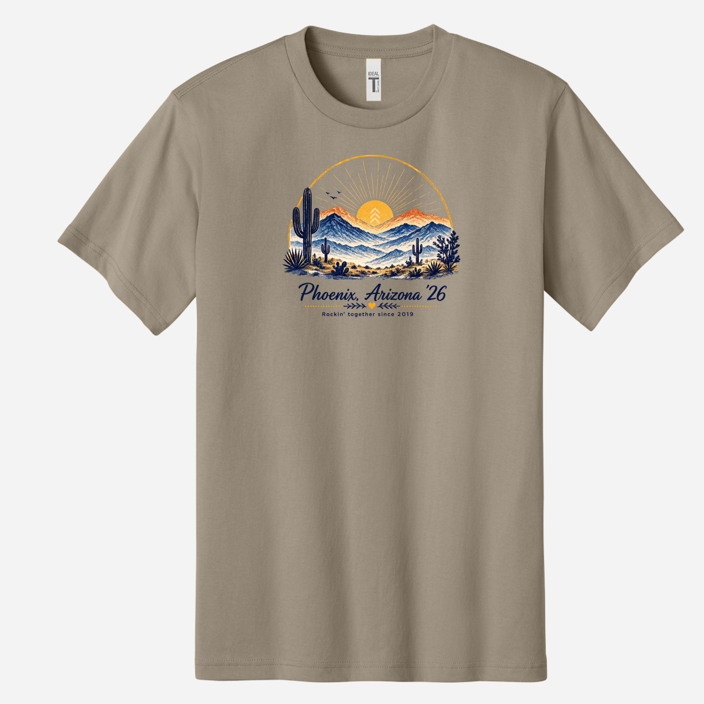 Next Level Apparel® Ideal Jersey Tee - NL1810 - TAN (ROCKINMOM)