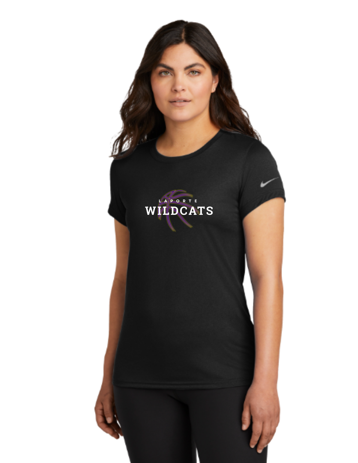 Nike Women's Swoosh Sleeve Legend Tee - BLACK (Laporte BB)