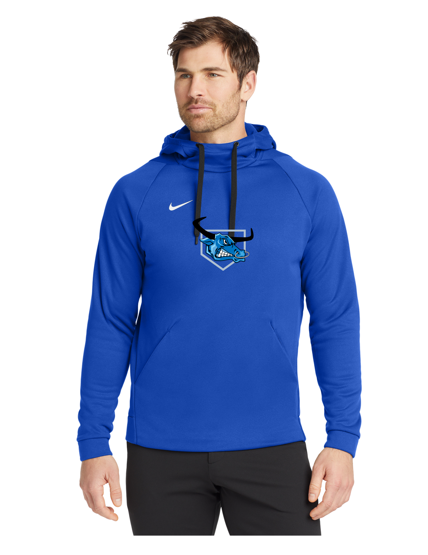 Nike Therma-FIT Pullover Fleece Hoodie (BLUE OX 1)