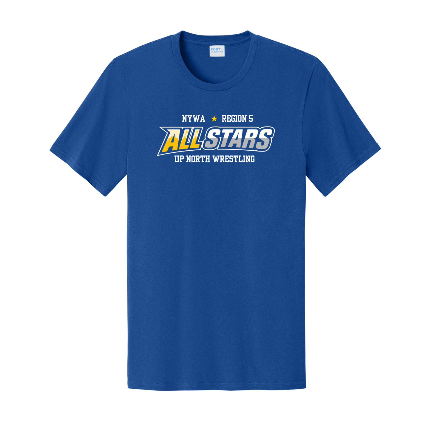 Port & Co™ Adult Easy Cotton Tee - TRUE ROYAL (NYWA Wrestling)