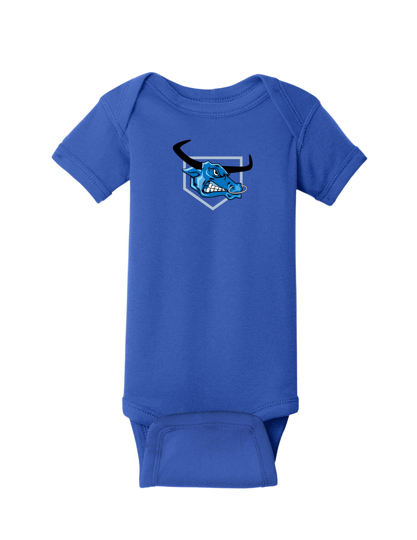 Rabbit Skins™ Infant Short Sleeve Baby Rib Bodysuit - RS4400 (ROYAL) Blue OX 1