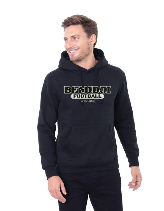 Adult Hooded Sweatshirt - Unisex Black (BHS Football)