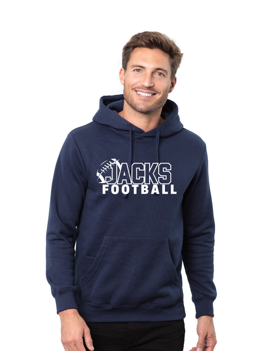 Adult Hooded Sweatshirt - Unisex Navy (BHS Football)