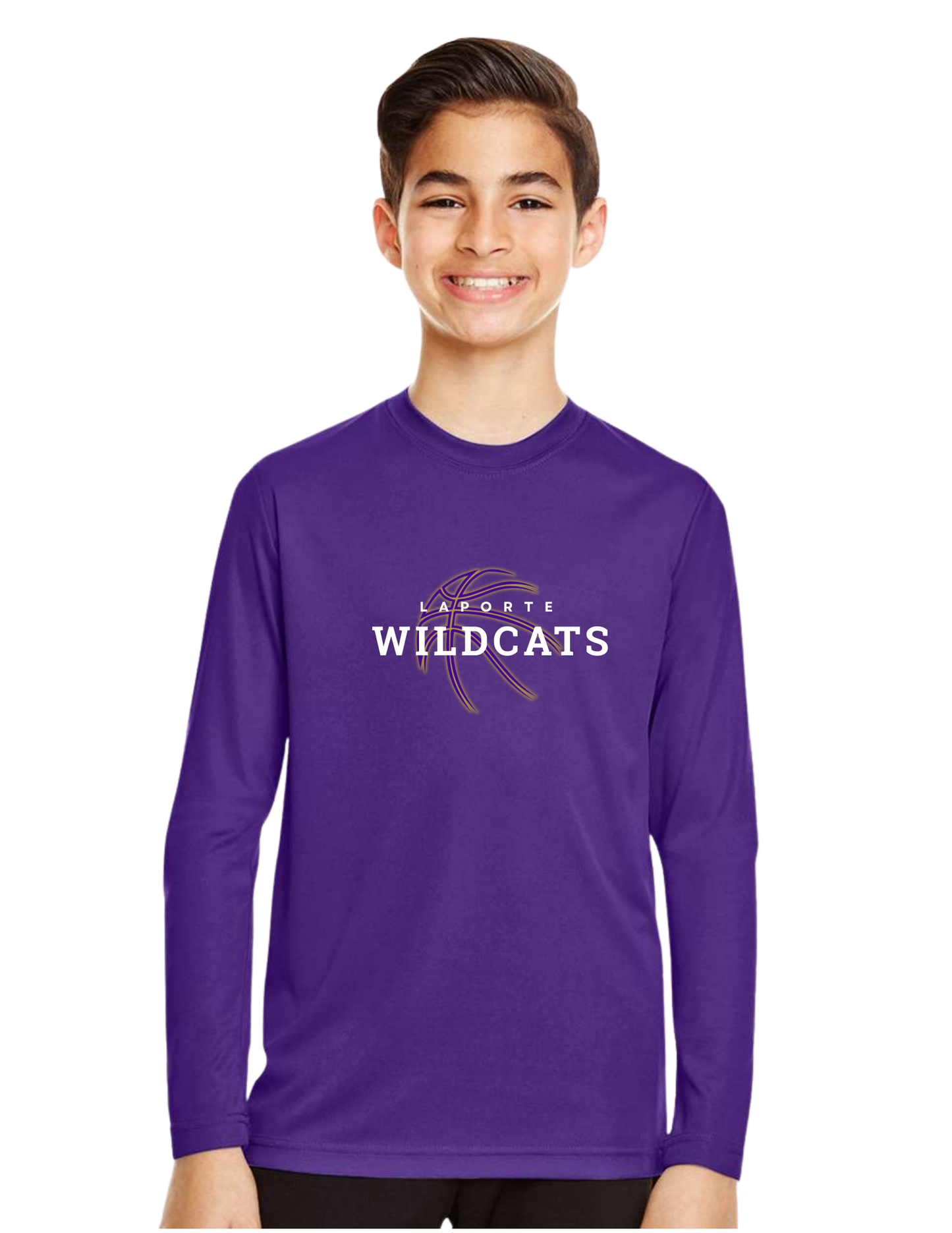 Youth Zone Performance Long Sleeve T-Shirt - Purple (Laporte BB)