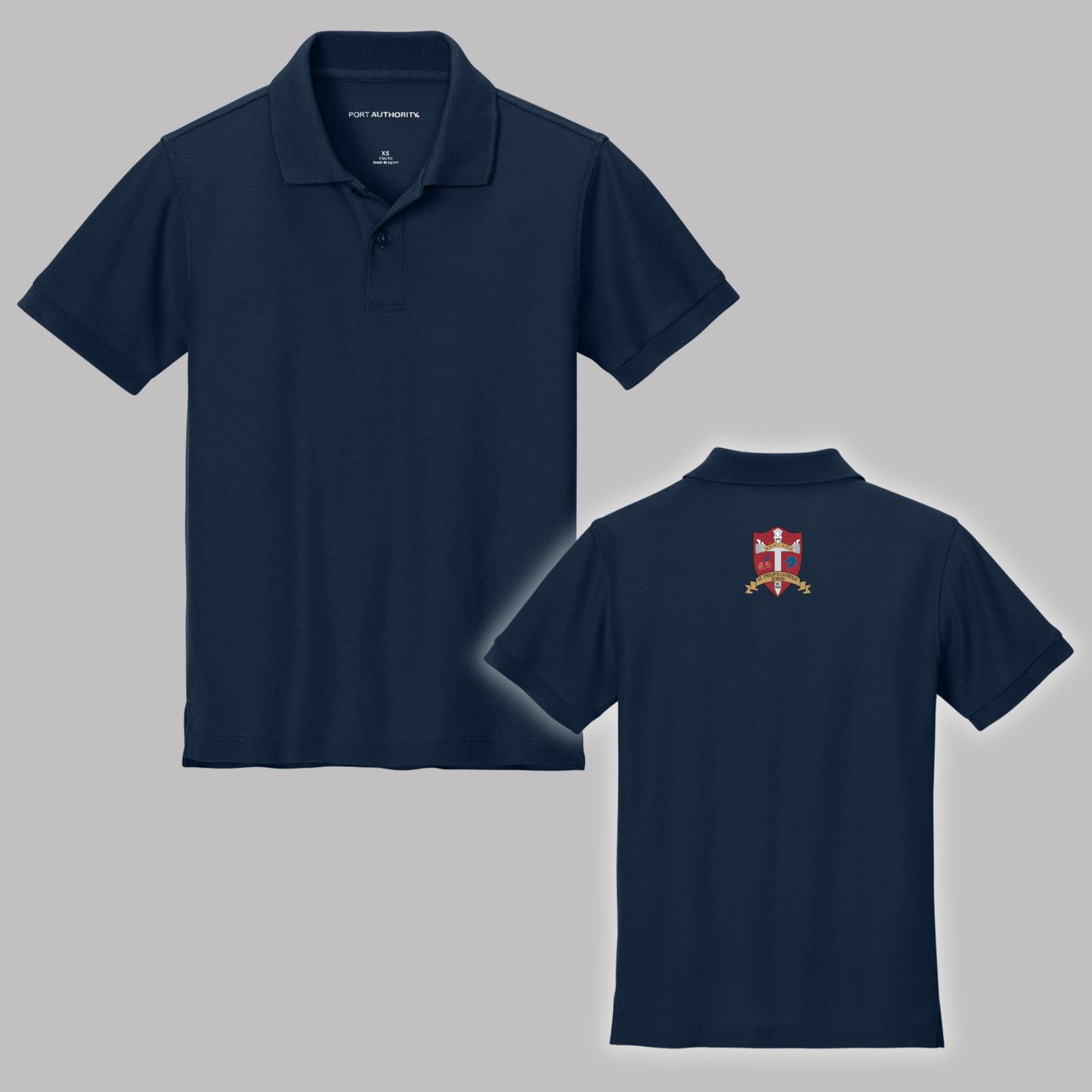 Y200 Port Authority® Youth Wearever Signature Pique Polo - RIVER BLUE NAVY (S.P)
