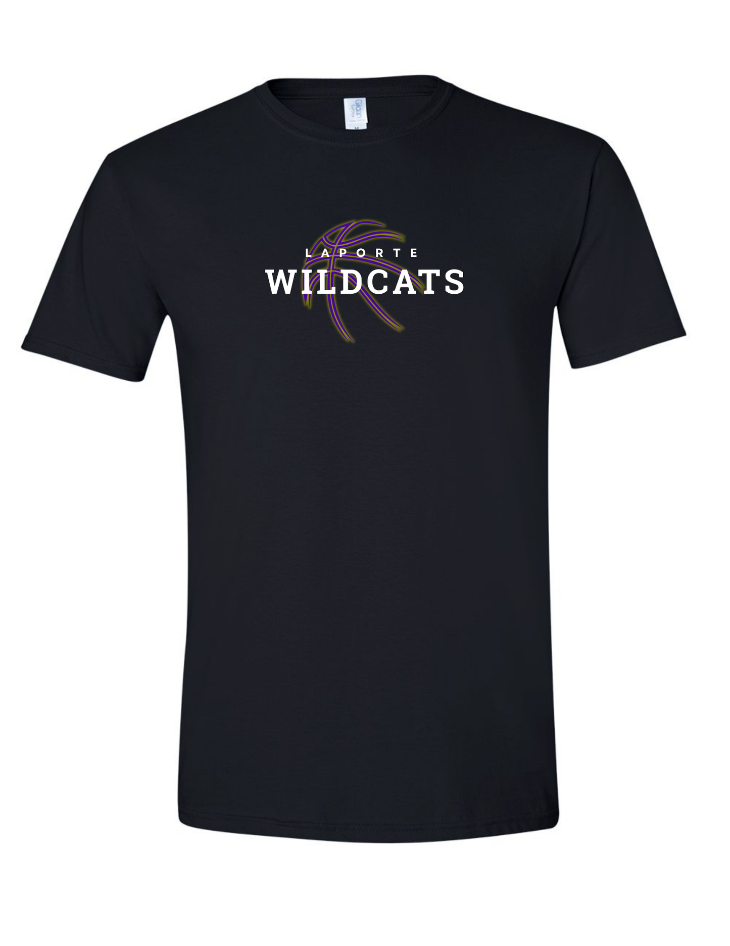 Youth Gildan Heavy Cotton T-Shirt - BLACK (Laporte BB)
