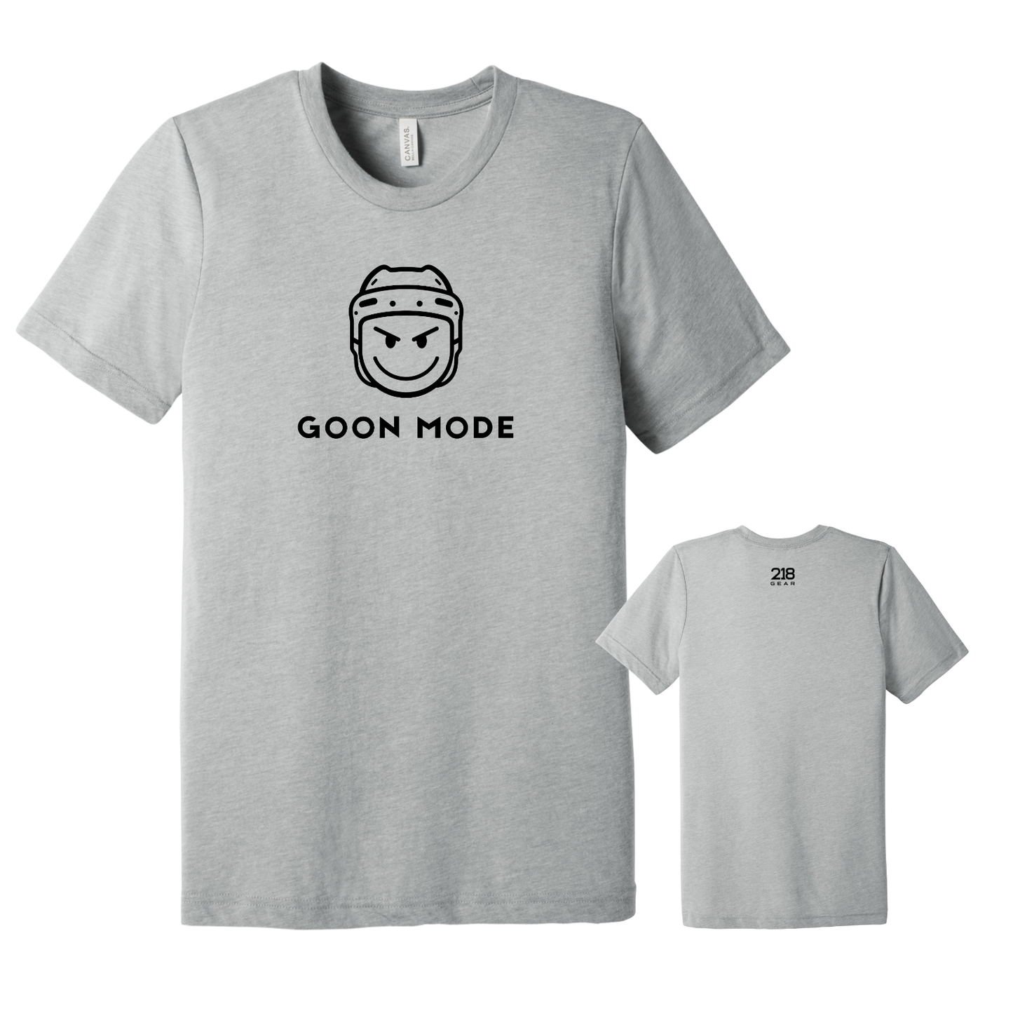 Triblend Hockey Tee - Athletic Grey (Hockey 15)