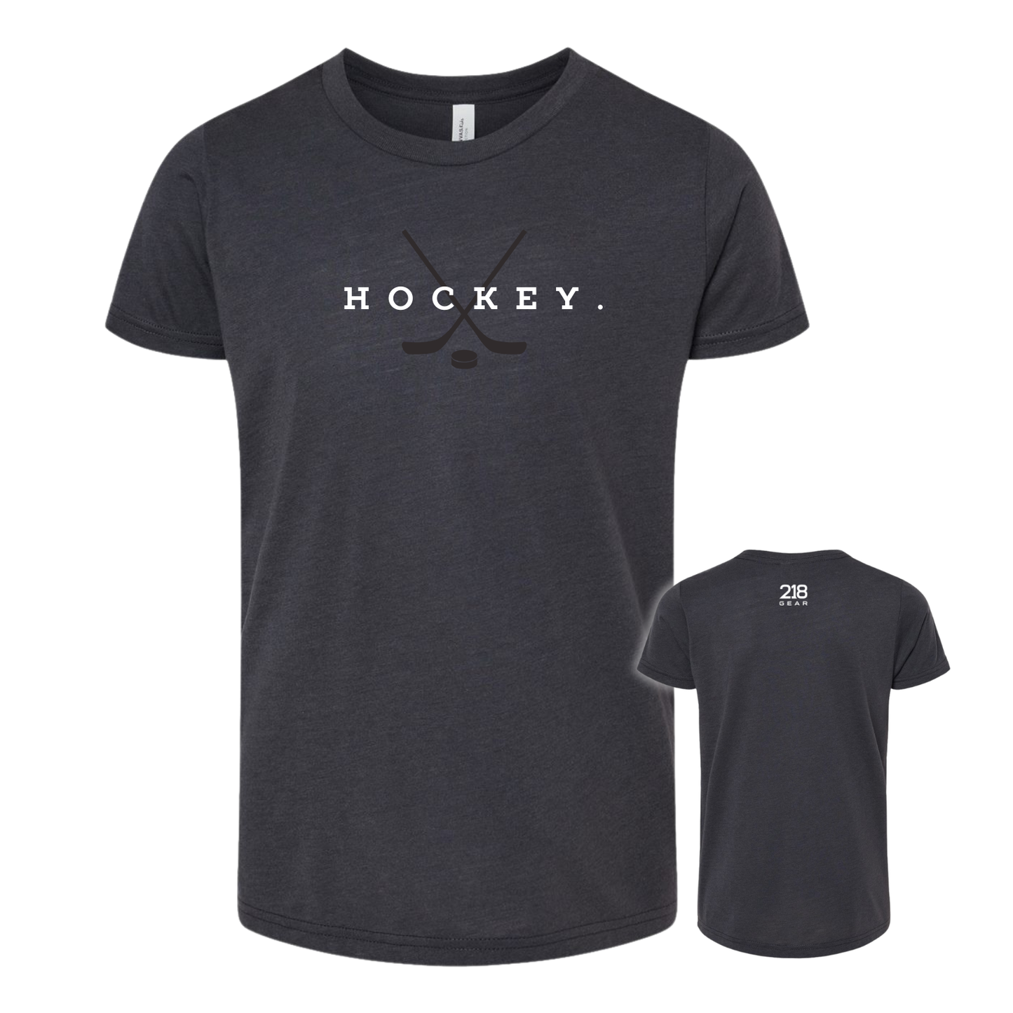 Triblend Hockey Tee - Dark Grey (Hockey 2)