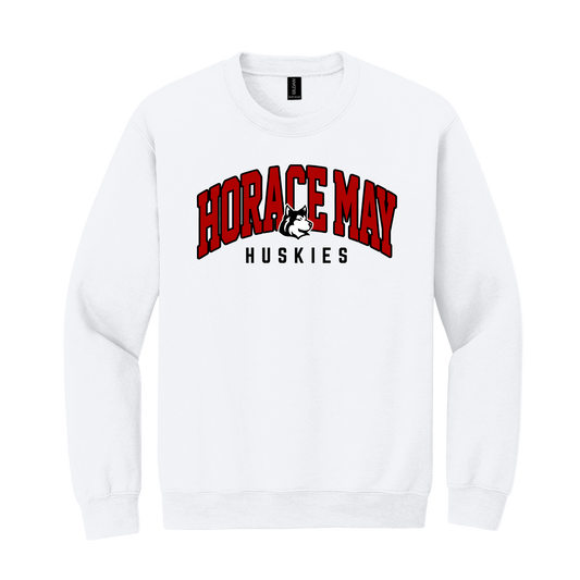 18000B  Gildan® Youth Heavy Blend™ Crewneck Sweatshirt - WHITE (HM 2)