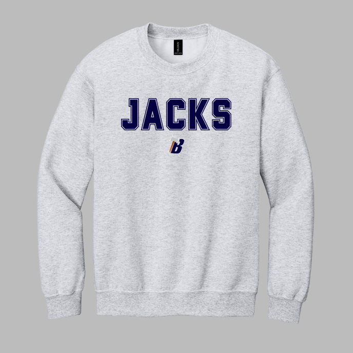 **CLEARANCE ITEM** Gildan Heavy Cotton Crewneck - ASH (BEMIDJI LUMBERJACKS 16)