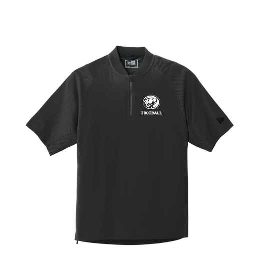 NEA600 New Era® Cage Short Sleeve 1/4-Zip Jacket (BLACK-1B)
