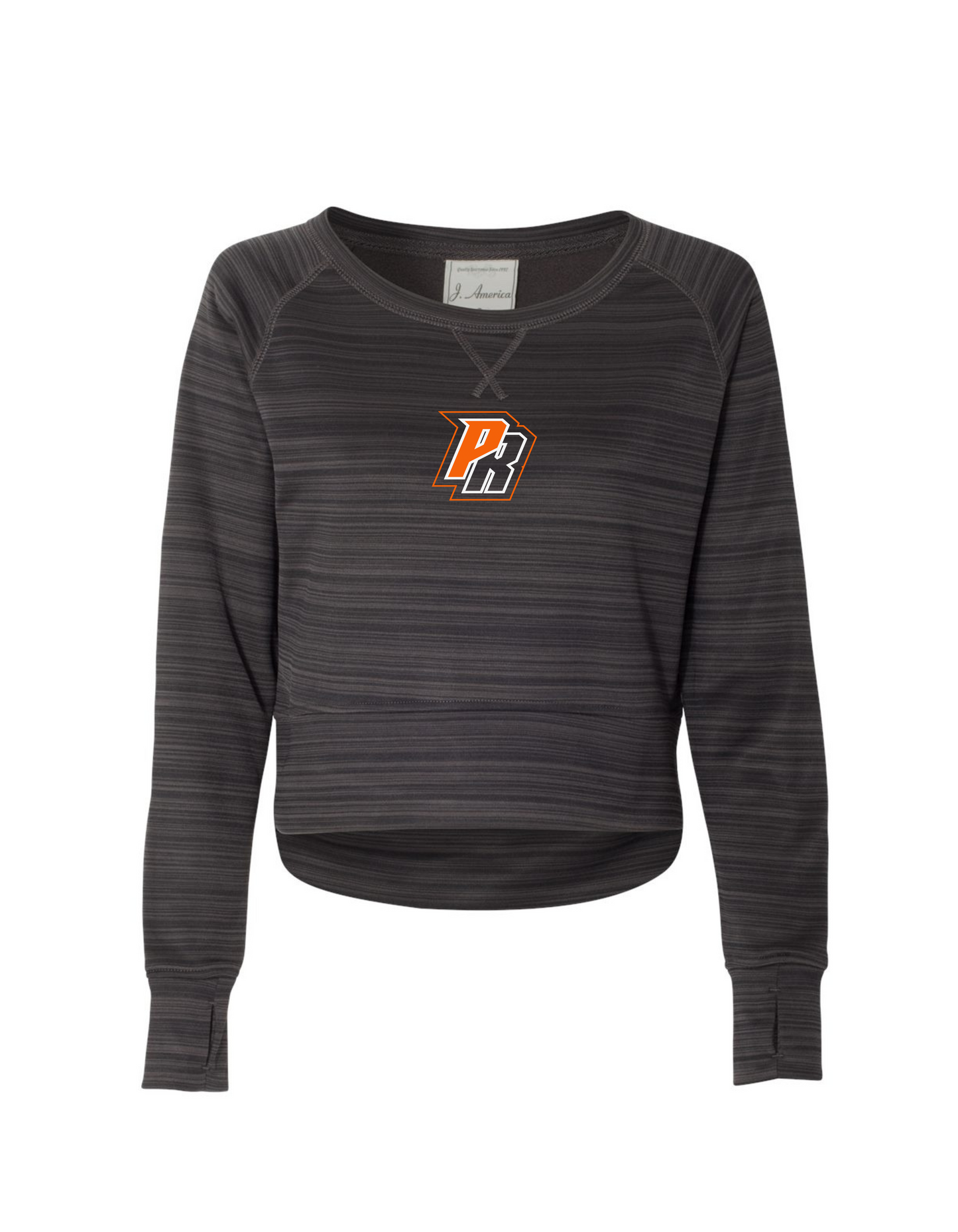 Women's Odyssey Striped Performance Fleece Crewneck (PR)