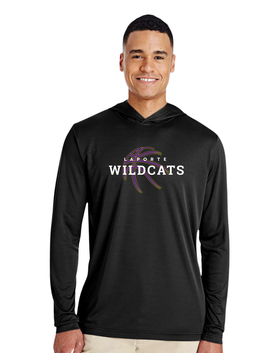 Men's Zone Performance Hooded Long Sleeve - BLACK (Laporte BB)