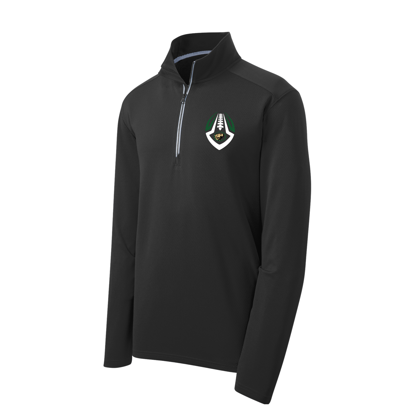 ST860 Sport-Tek® Sport-Wick® Textured 1/4-Zip Pullover - BLACK 4B