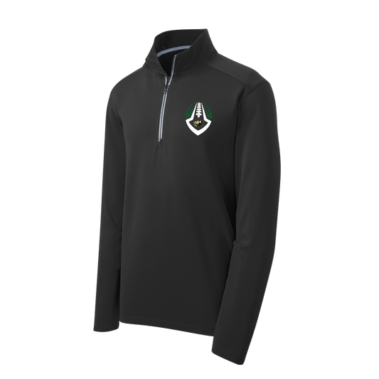 ST860 Sport-Tek® Sport-Wick® Textured 1/4-Zip Pullover - BLACK 4B