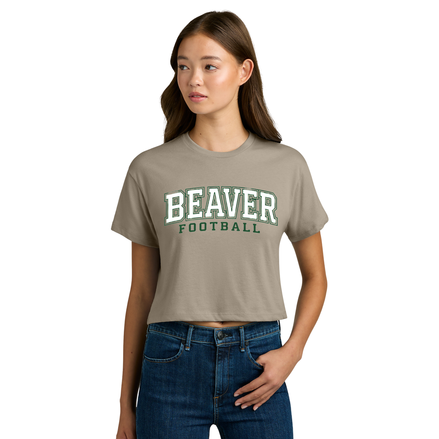 NL1580 Next Level Apparel® Women’s Ideal Crop Top - TAN 5