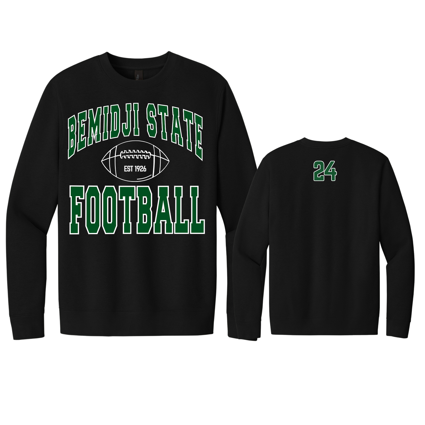 ***CUSTOMIZABLE*** DT6104 DISTRICT VIT CREWNECK (BLACK 8)