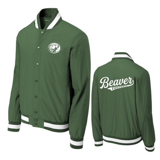 JST58 Sport-Tek® Insulated Varsity Jacket - FOREST GREEN 9
