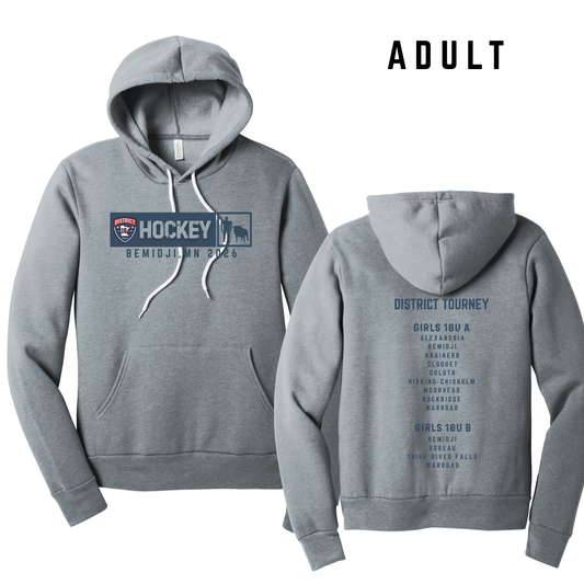 ADULT Bella Canvas Sweatshirt - Athletic Grey (Girl's U10 A & B Districts)