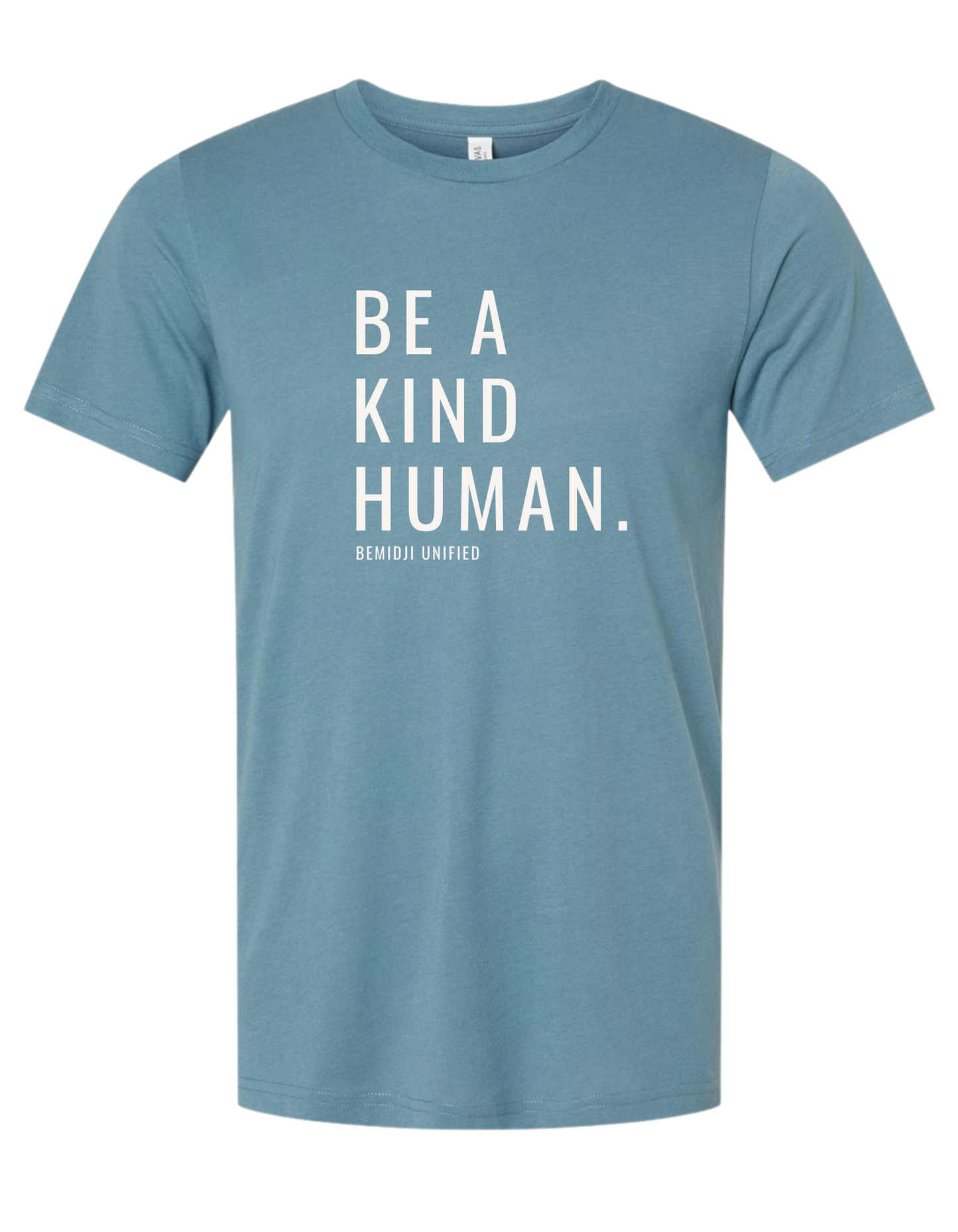 Adult Unisex Bella Canvas - Be a Kind Human - Solid Slate (Bemidji Unified)