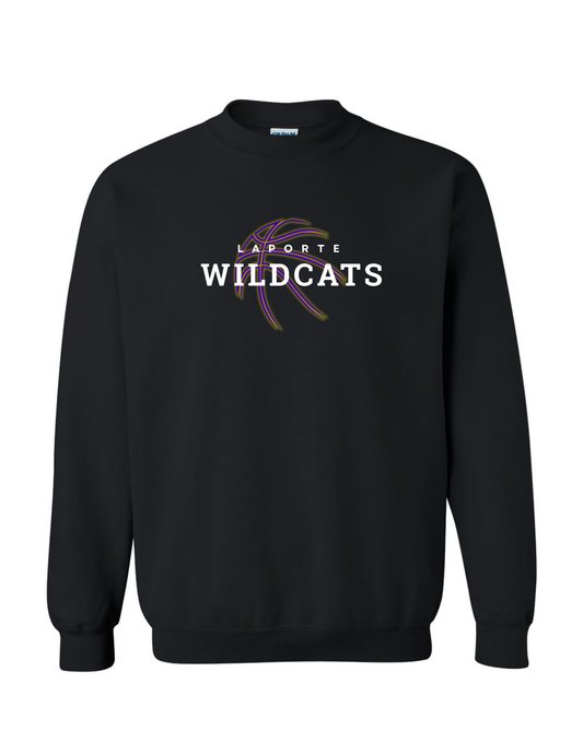 Adult Unisex Gildan Heavy Blend Crewneck Sweatshirt - BLACK (Laporte BB)