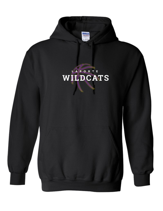 Adult Unisex Gildan Heavy Cotton Sweatshirt - BLACK (Laporte BB)