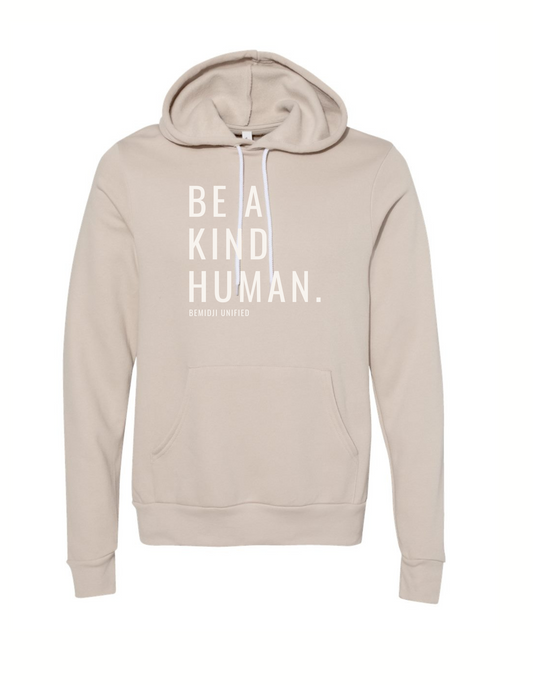 Adult Unisex Bella Canvas Sponge Fleece Hoodie Sweatshirt - Heather Dust (Bemidji Unified)